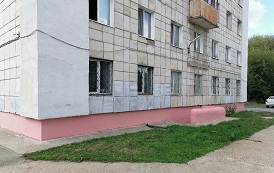 Покраска цоколя дома по адресу ул. Гашкова, 11