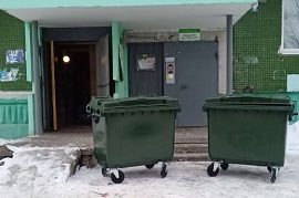 Новые контейнеры для мусора по адресу ул. Целинная, 29